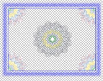 Certificado de chave pública Desenho da borda do certificado Quadro ...