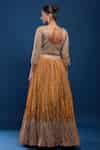 Buy Orange Tissue Sequins, Embroidery, Metallic Thread, Zari, Blouse ...