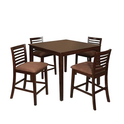 Furniture of America Eaton Espresso Transitional Dining Room Set with ...