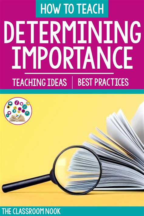 Reading Comprehension Strategy Series: How To Teach Determining Importance in the Upper ...