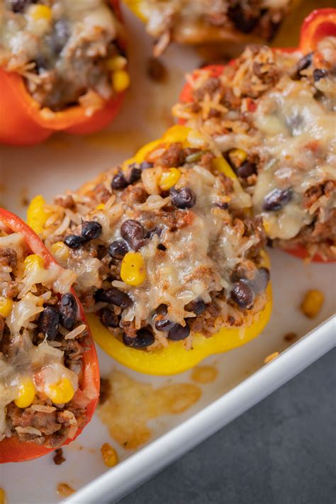 Taco Stuffed Bell Peppers | The Clean Eating Couple