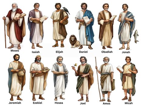 Biblical Clipart the Prophets, Biblical Characters, Bible Story Clipart ...