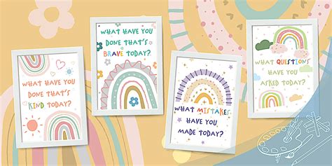 What Have You Done Today? Muted Rainbow Posters Pack