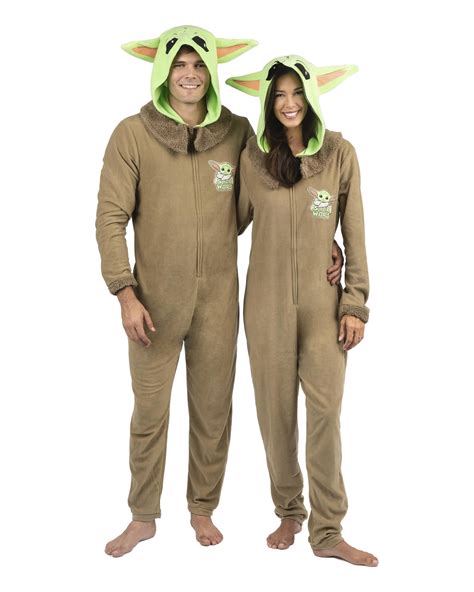 Buy Star Wars Mandalorian Baby Yoda Mens Onesie Pajama Costume, Grogu ...