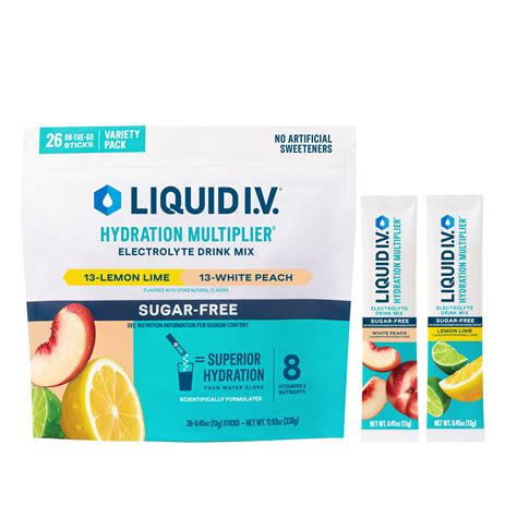 Liquid I.V. Hydration Multiplier Sugar Free Variety Pack, 26 Count ...