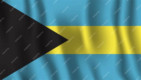 Premium Vector | A flag of the bahamas