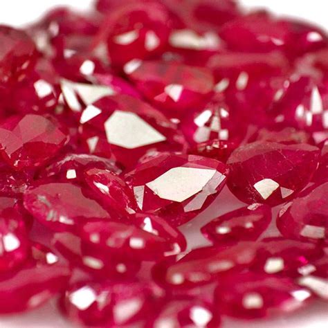 41.46-Carat Lot of Natural & Untreated Pear-Shaped Rubies :: $6,737 USD ...