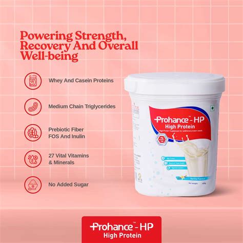 prohance HP Whey Protien Concentrate with BCAA for Building of Muscle ...