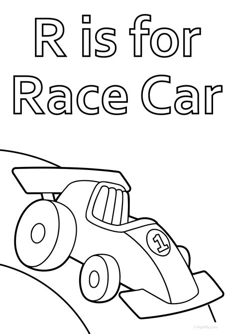 Race Car Coloring Pages Pdf Fun Race Between Smiling Cars Car
