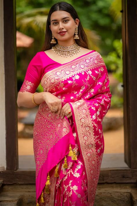 Mylene Pure Banarasi Silk Sarees - I Love Sarees