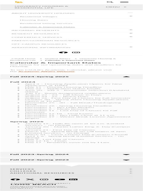 CSULB Academic Calendar 2024-2025 | PDF | Academia
