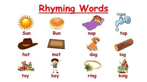 Rhyming Words With Picture | English Learning #rhymingwords #rhyming # ...