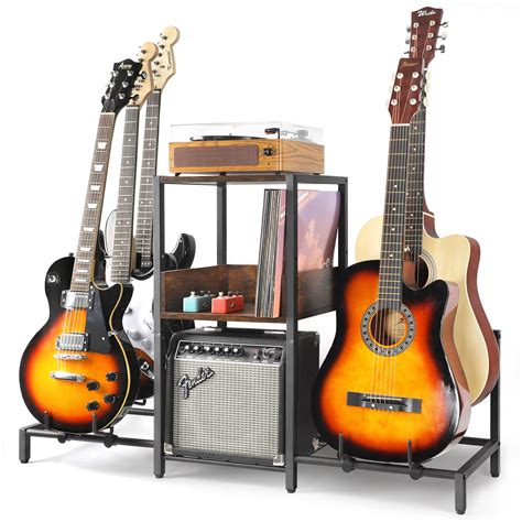 Snapklik.com : Guitar Stand 5-Tier For Acoustic, Electric Guitar, Bass ...