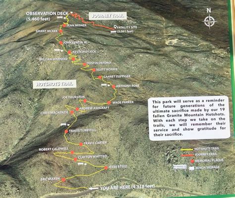 Granite Mountain Hotshots Memorial State Park Map Trail
