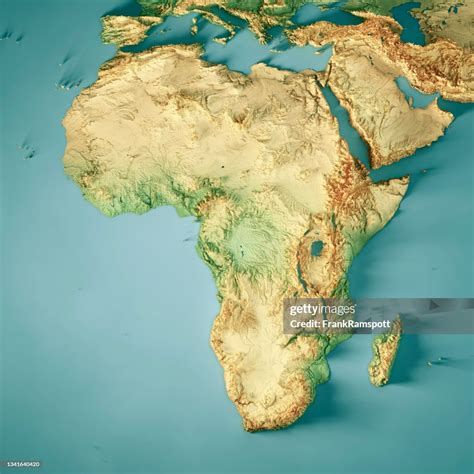 Africa Physical Map High Resolution