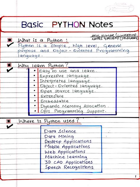Image result for Python Notes for Beginners