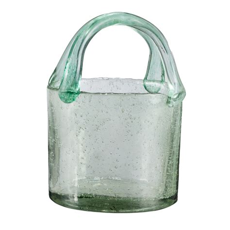 Buy Fabindia Kalash Trushita Glass Flower Vase Size Small 13cm x 9.5cm ...