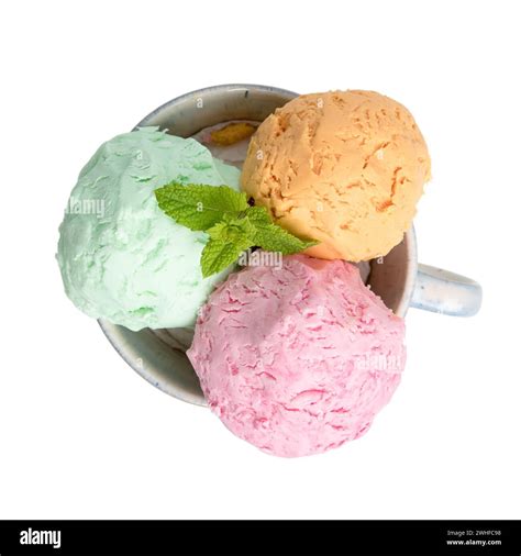 Ice cream chocolate sauce bowl Cut Out Stock Images & Pictures - Alamy