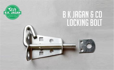 B K JAGAN & CO Locking Bolt (Silver)(Pack of 2) : Amazon.in: Home ...