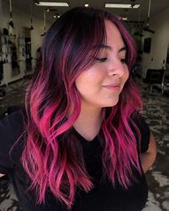 Image result for Red Hair with Blonde and Black Highlights