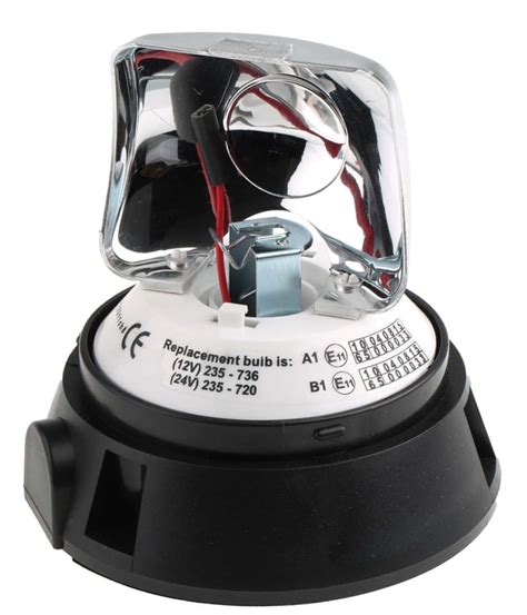 RS PRO | RS PRO Rotating Beacon, 12 V dc, 24 V dc, Surface Mount ...