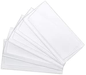 Set of 5 Clear Checkbook Protector Divider Inserts for Duplicate Checks ...