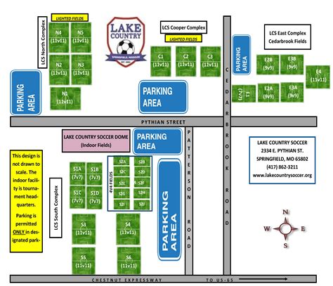 LCS Field Map | Lake Country Soccer