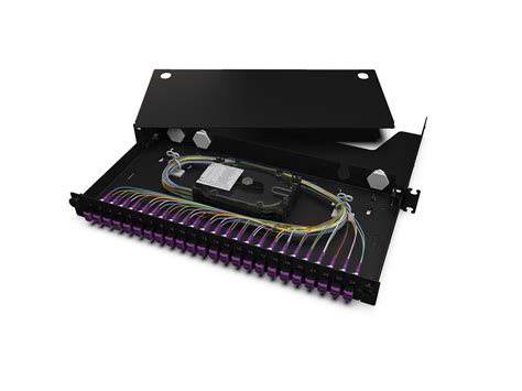 LAN1-48AV-PGTL-B | Everon® LAN1 Fiber Housing Front panel loaded with ...