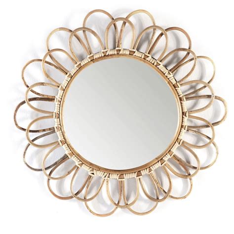 Miroir 60 x 3 x 60 cm Osier 60 x 3 x 60 cm Naturel | Leroy Merlin