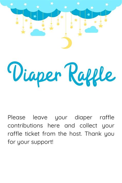 Printable Diaper Raffle Sign Templates - Printables Hub