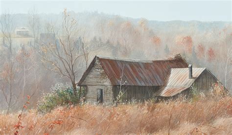Lot 442: 2 O/C Rural Landscape Paintings, incl. Terry Chandler & Danny McCaw | Case Auctions