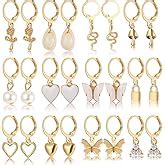 Buy Shining Diva Fashion 6 Pairs Combo Set Latest Stylish Hoop Earrings ...