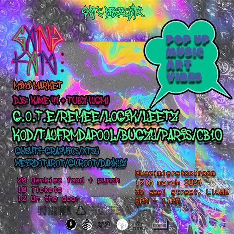 GANGFAM (MiniMarket), The Kazimier Garden, Liverpool, March 17 2024 ...