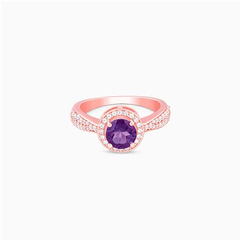 Rose Gold Radiance Amethyst Ring | GIVA – GIVA