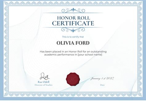 What Is Honor Roll Certificate? +7 Free Editable Templates | Sertifier