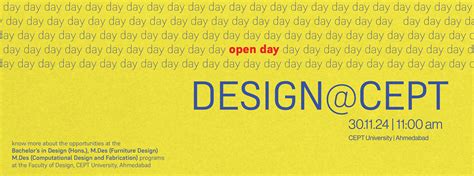 Faculty of Design Admission 2025 - Open Day! - News - CEPT