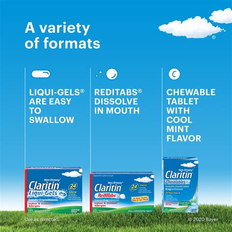 Buy CLARITIN 24 Hour Non Drowsy 10 mg Allergy Relief Tablets 70 ea ...