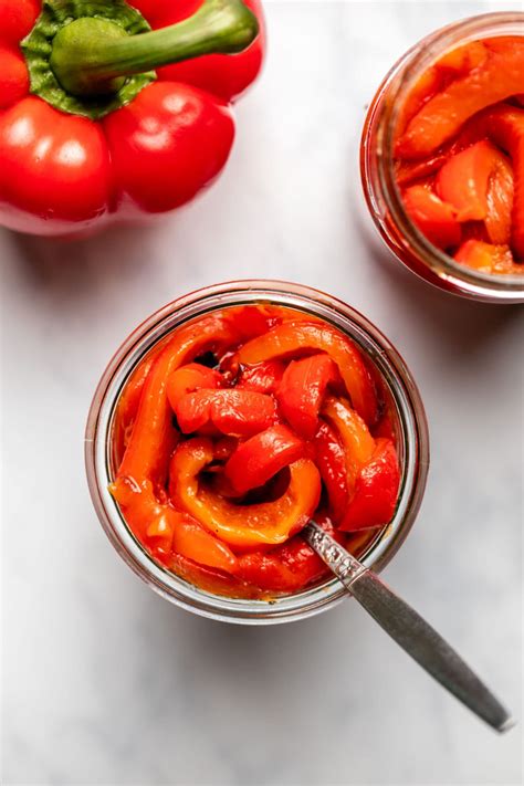 Homemade Roasted Red Peppers - From My Bowl
