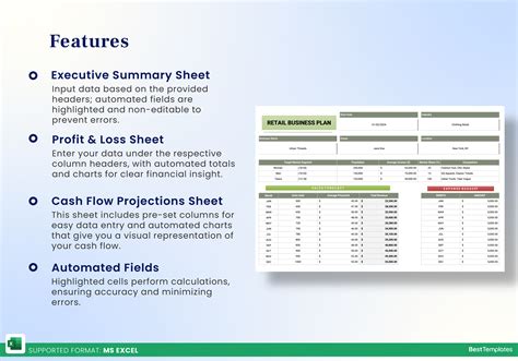 Retail Business Plan Excel Template - Best Templates