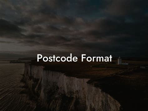 Postcode Format 的图像结果