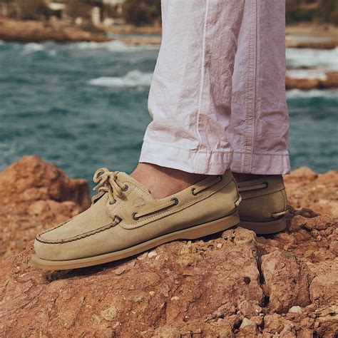 Classic Boat Shoe for Men in Light Green