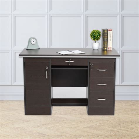 Buy Nilkamal Recardo Office Table (New Wenge) Online In India