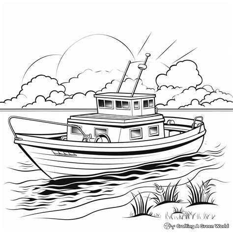 Boat Coloring Pages - Free & Printable!