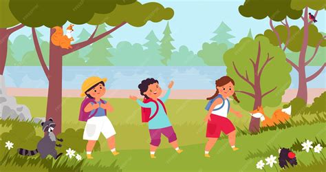 Kids Exploring Clipart