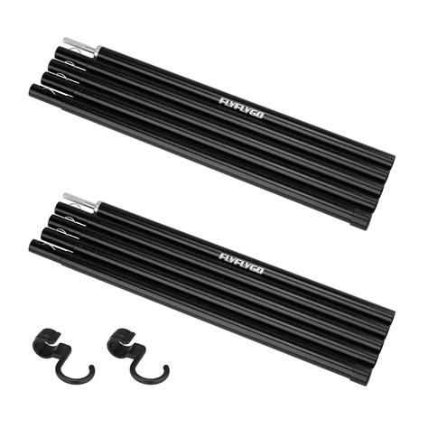 Buy FLYFLYGO Aluminum Tent Poles, Tarp Poles, Set of 2, Diameter 0.7 ...