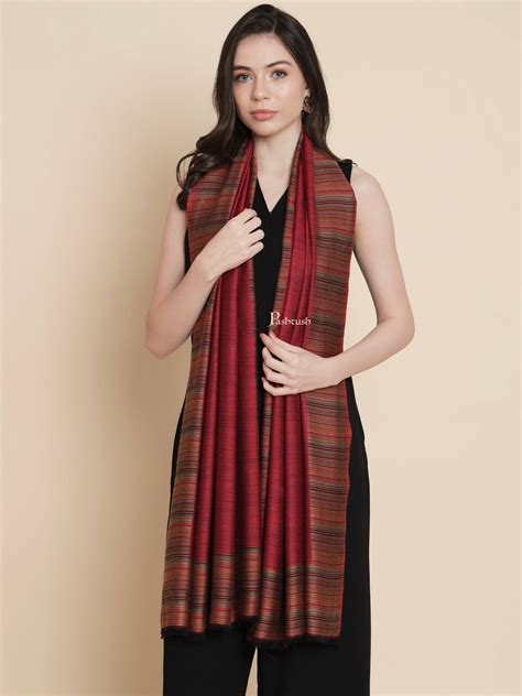 Pashtush Womens, Bamboo, Striped Reversible Woven, Multicolour ...