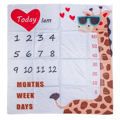Adore Monthly Baby Milestone Blanket for Baby | Baby Monthly Milestone ...
