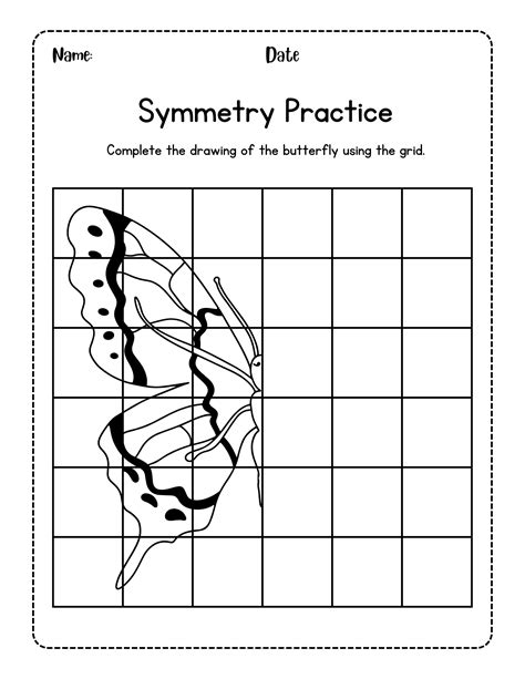 Symmetry Drawing Worksheets