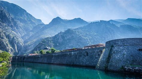 Wallpaper river, building, mountains, nature hd, picture, image