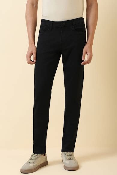 Buy Men Black Dark Wash Jeans Online - 40079730 | Allen Solly